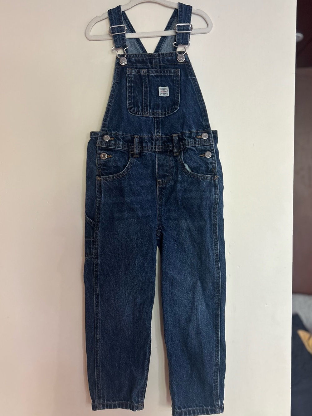 Old Navy Kids Classic Dark Blue Denim Overalls